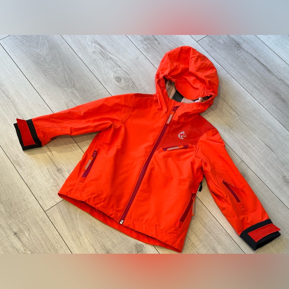 Shred dog ski snowboard shell jacket toddler